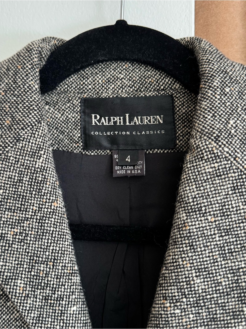 Vintage Ralph Lauren Collection Classics Wool Tweed Blazer - Picture 2 of 8